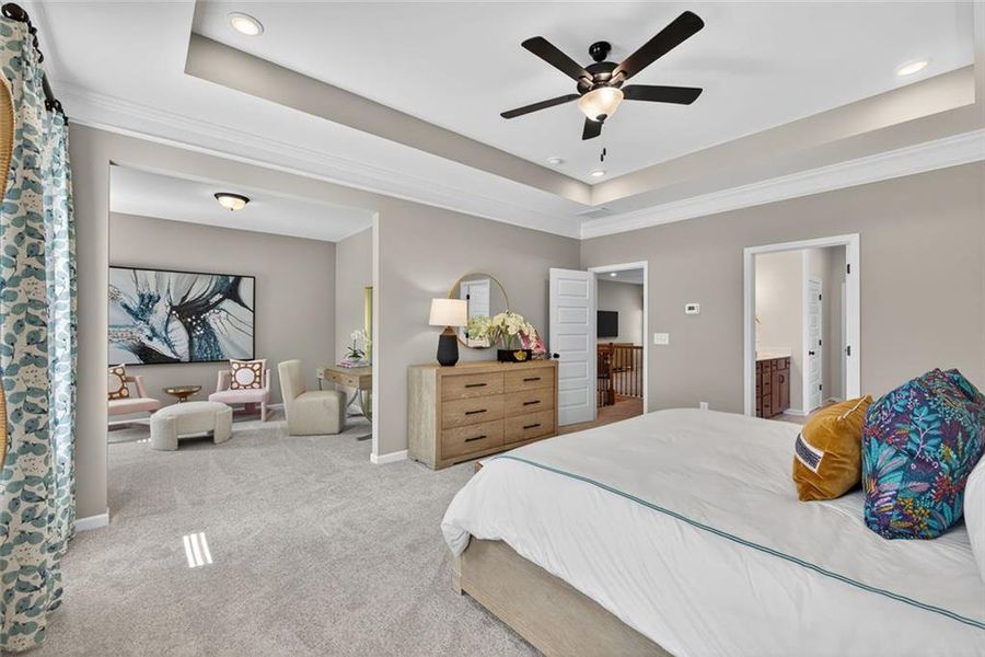 Furnished interior view inside a new home in Allen Manor, Hoschton (Image 31).