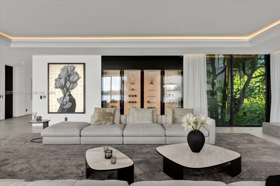 Furnished interior view inside a new home in , Miami Beach (Image 9).