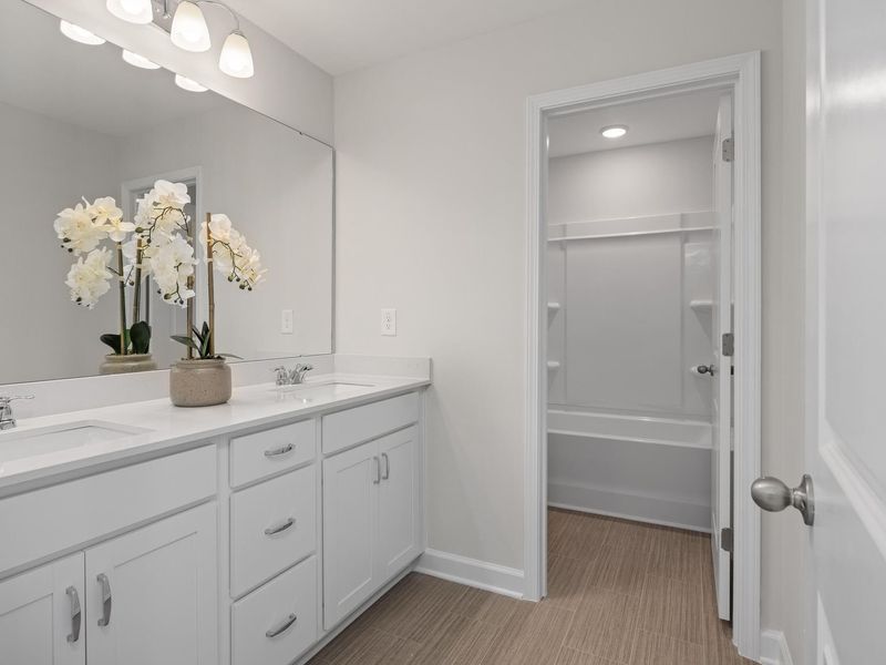 Furnished interior view inside a new home in Gregory Village, Lillington (Image 27).