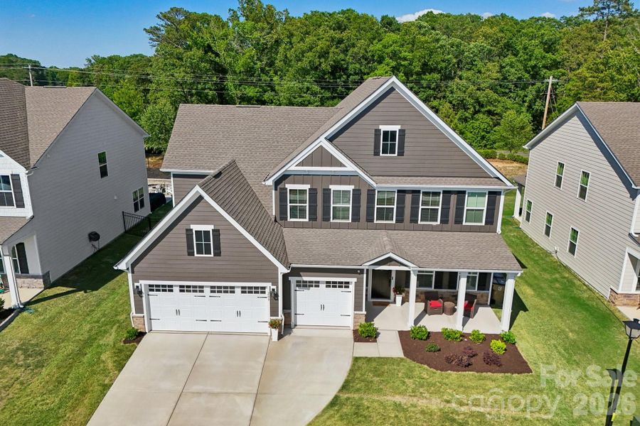 Front exterior of a new home in , Indian Trail, NC, highlighting curb appeal (Image 23).