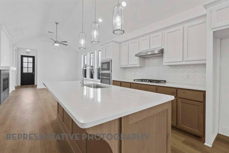 Furnished interior view inside a new home in Waterscape, Royse City (Image 8).