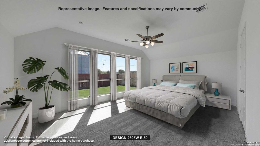 Furnished interior view inside a new home in Homestead 65', Schertz (Image 5). Furnished interior view inside a new home in Homestead 65', Schertz (Image 5).