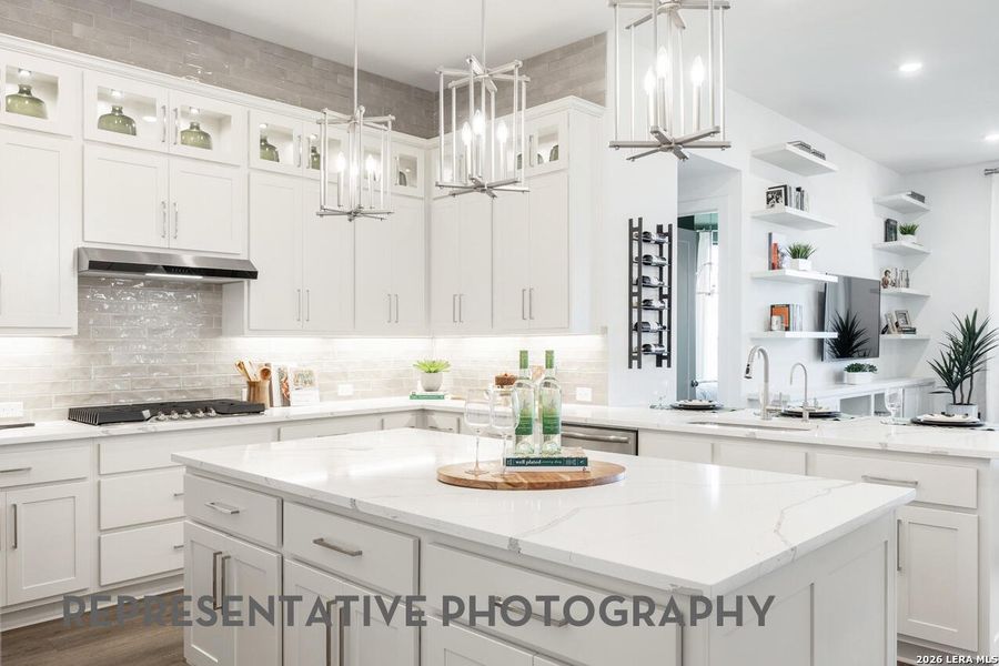 Furnished interior view inside a new home in The Ranches at Creekside, Boerne (Image 40).