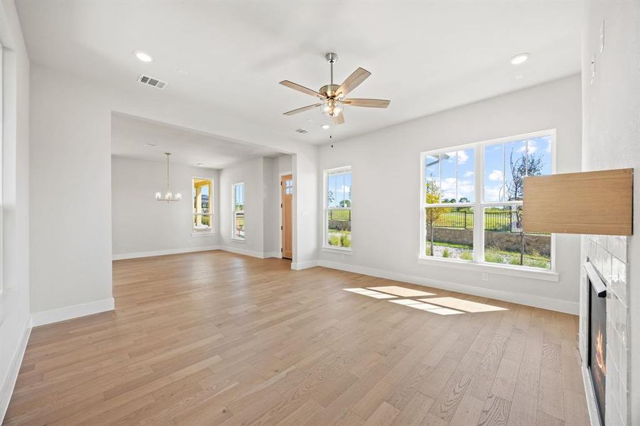 Spacious, unfurnished interior of a new home in The Heights at Uptown Celina, Celina (Image 19). Spacious, unfurnished interior of a new home in The Heights at Uptown Celina, Celina (Image 19).