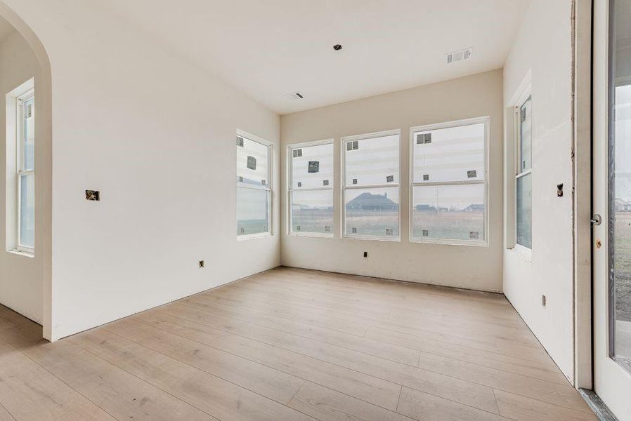 Dining Room with Pantries through doors on left here.