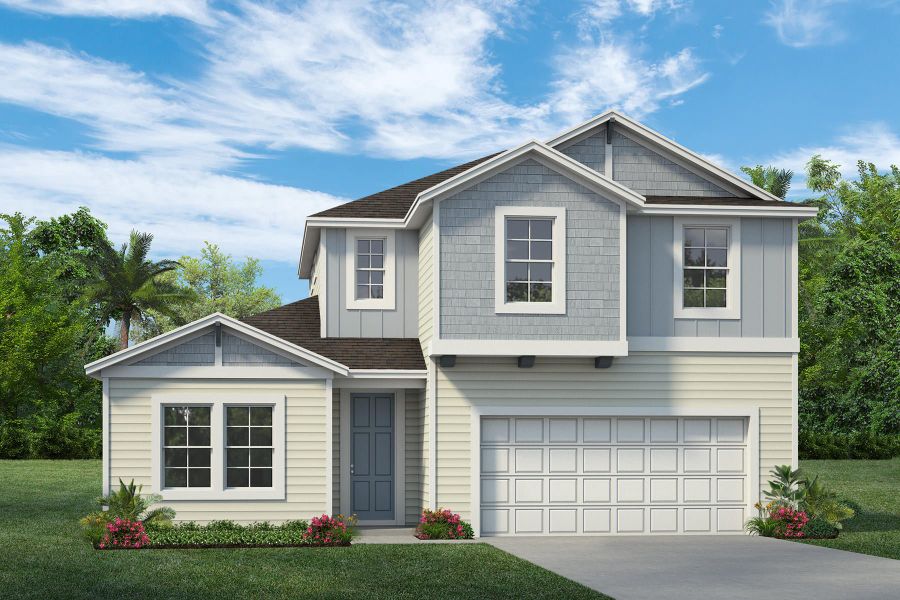 Representative exterior photo of a completed home built from the Paradise by Rockwell Homes in Grassmere, Zellwood, FL (Image 6). Representative exterior photo of a completed home built from the Paradise by Rockwell Homes in Grassmere, Zellwood, FL (Image 6).