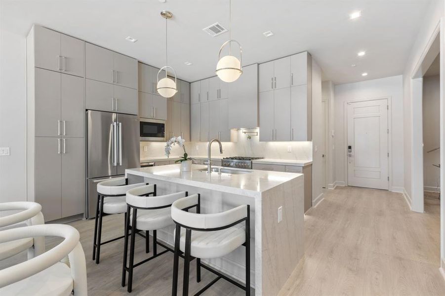 Furnished interior view inside a new home in , Dallas (Image 1). Furnished interior view inside a new home in , Dallas (Image 1).