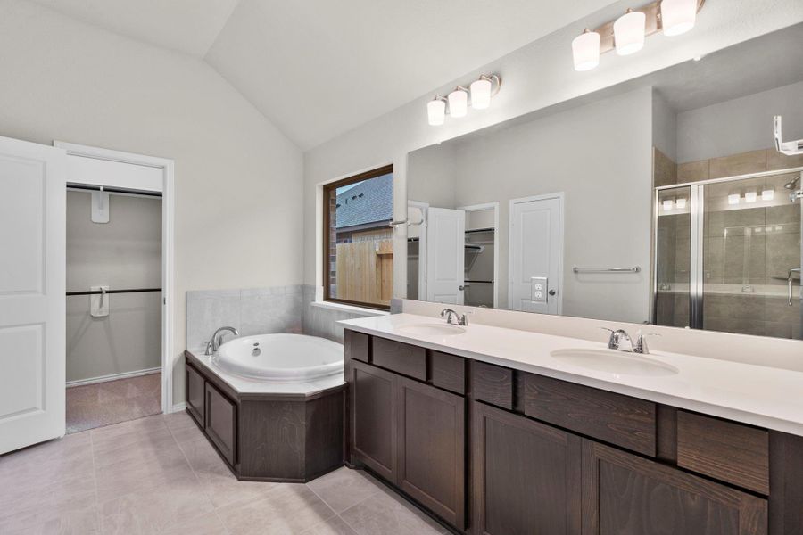 Furnished interior view inside a new home in The Highlands, Porter (Image 12).