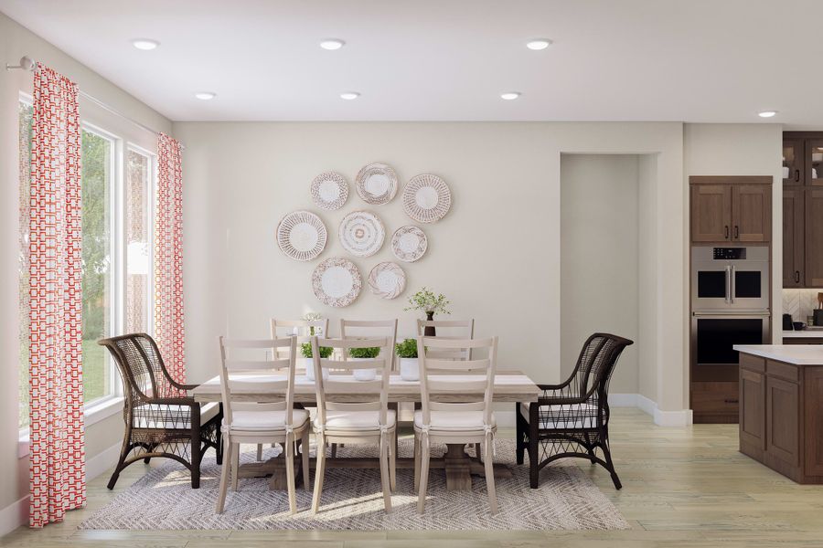 Furnished interior view inside a new home in Harvest Green, Richmond (Image 8). Furnished interior view inside a new home in Harvest Green, Richmond (Image 8).