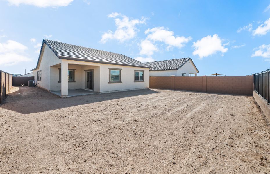 Exterior details and patio area of a home in Hayden Estates, Buckeye (Image 4).