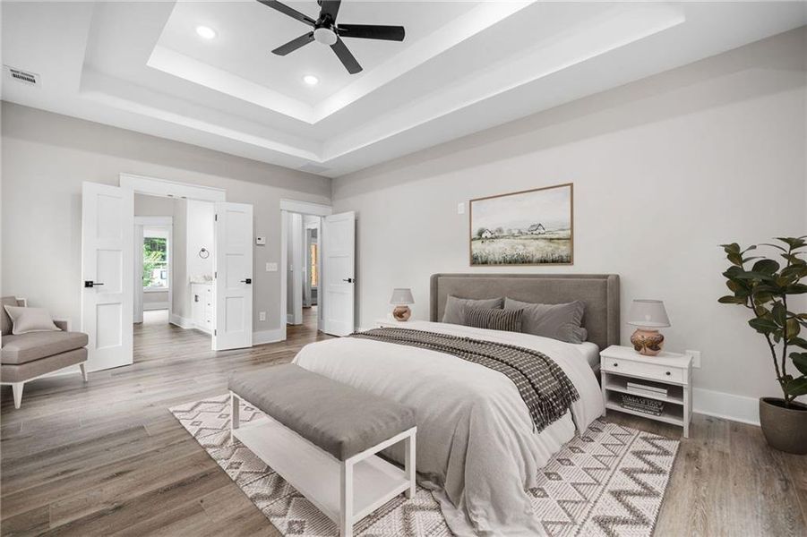 Furnished interior view inside a new home in , Canton (Image 8).