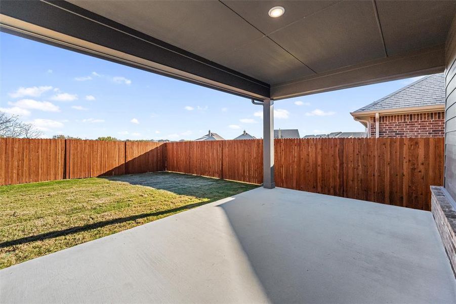 Exterior details and patio area of a home in Northstar, Haslet (Image 4). Exterior details and patio area of a home in Northstar, Haslet (Image 4).