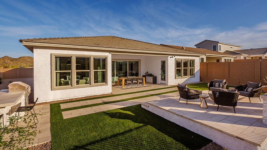 Representative exterior details of a home built from the Ridgeline by Taylor Morrison in Ladera Trails, Peoria (Image 3).