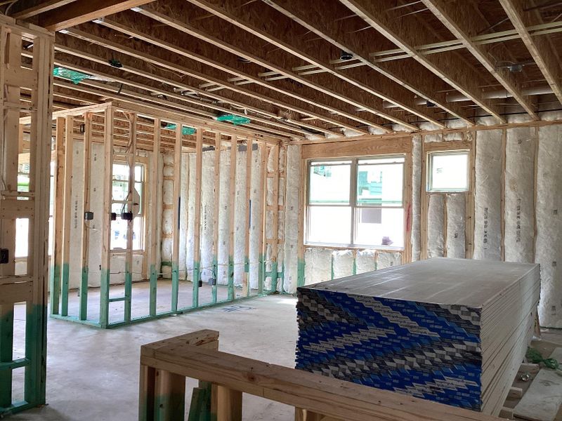 Spacious, unfurnished interior of a new home in The Cottages at Lariat, Liberty Hill (Image 11). Spacious, unfurnished interior of a new home in The Cottages at Lariat, Liberty Hill (Image 11).