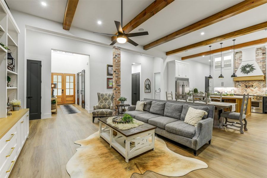 Open Concept Kitchen and Living Room