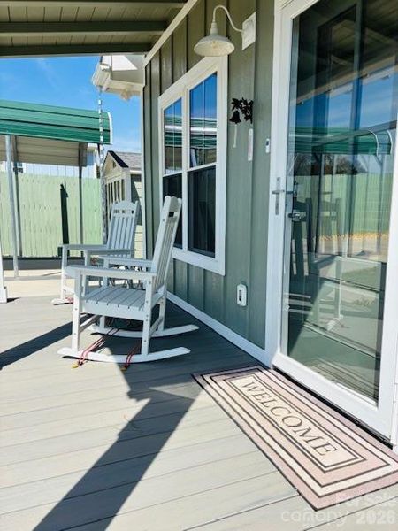 Exterior details and patio area of a home in , Ellenboro (Image 24).
