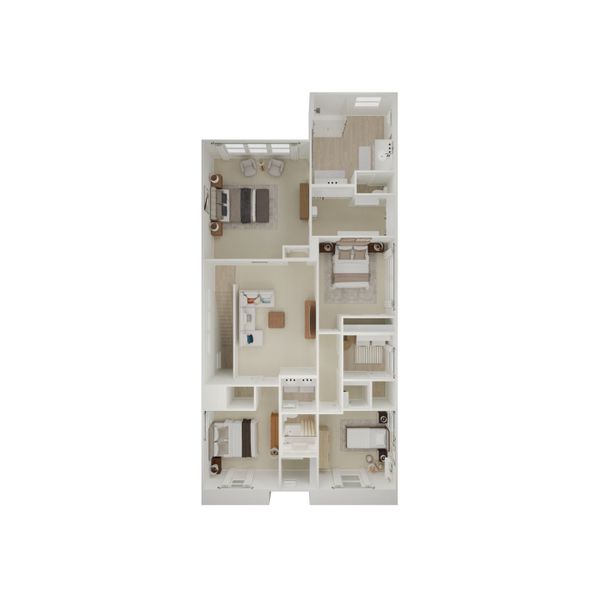 2D floor plan layout for the Hampton by K. Hovnanian® Homes in Manor at Legacy Place, Peoria, AZ (Image 22).