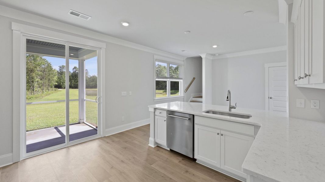 Representative furnished interior of a home built from the HARRIS by D.R. Horton in Sheep Island, Summerville (Image 7).