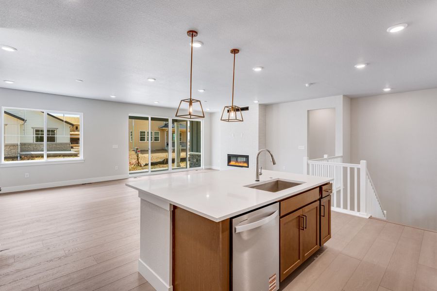 Furnished interior view inside a new home in The Aurora Highlands, Aurora (Image 6).