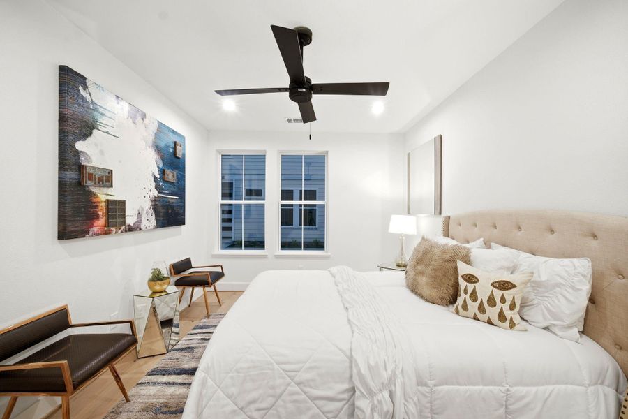 Furnished interior view inside a new home in , Houston (Image 36).