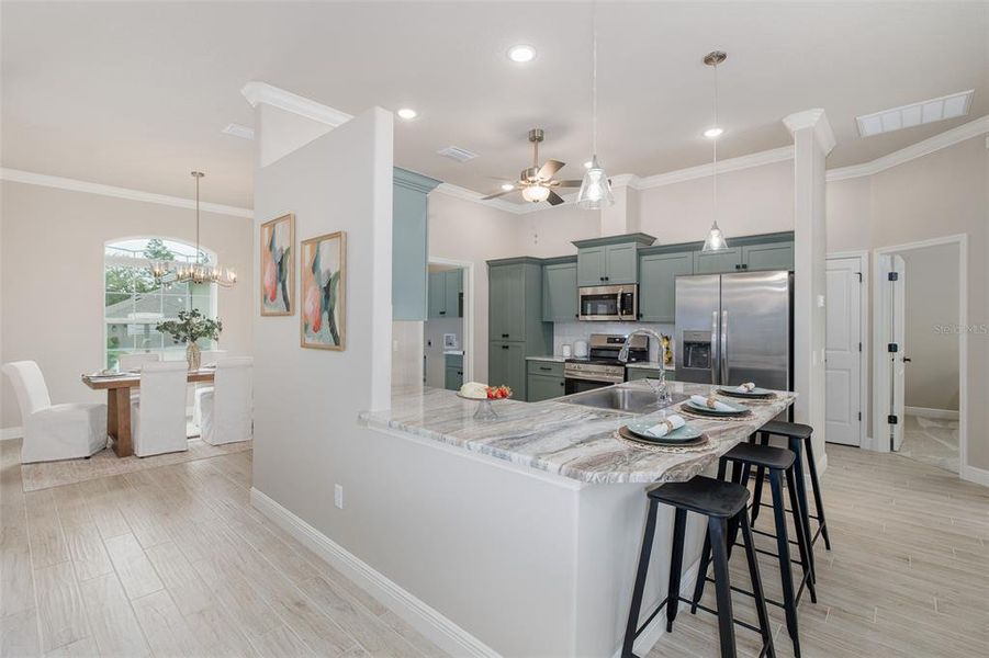 Furnished interior view inside a new home in , Homosassa (Image 36).