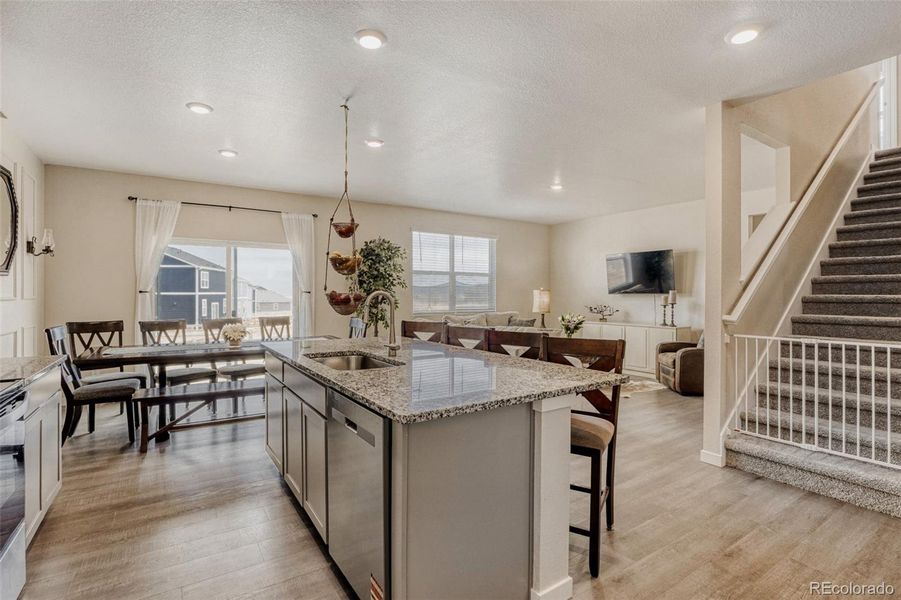 Furnished interior view inside a new home in Spring Valley Ranch, Elizabeth (Image 14). Furnished interior view inside a new home in Spring Valley Ranch, Elizabeth (Image 14).