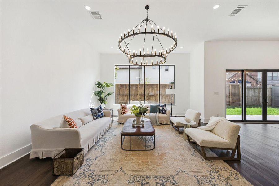 Furnished interior view inside a new home in , Houston (Image 16).
