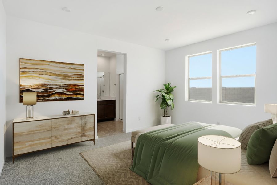 Furnished interior view inside a new home in Montana Vista - Highland, Buckeye (Image 13).