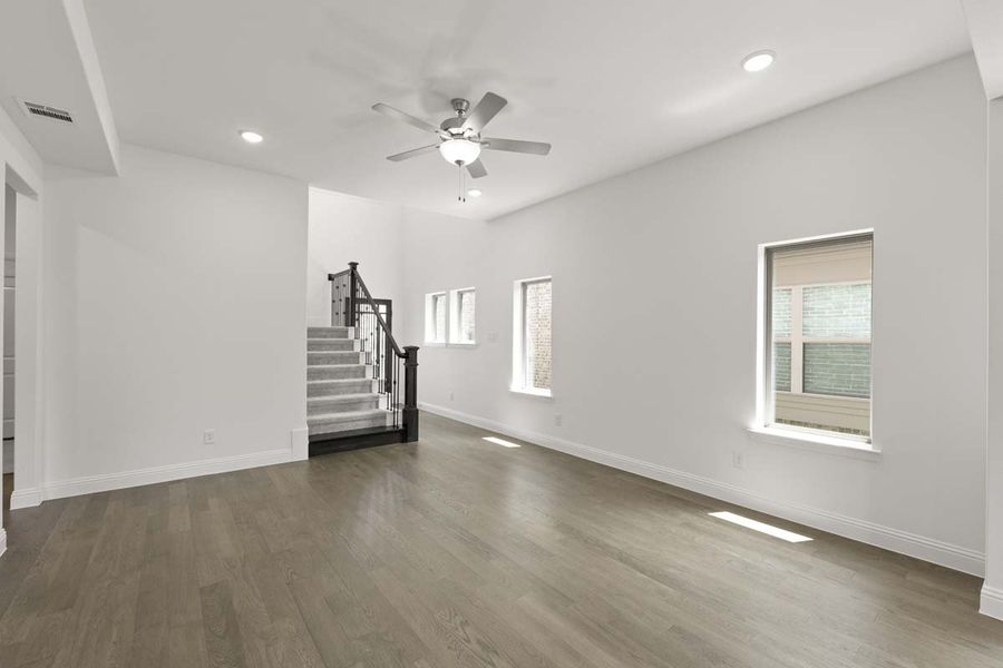 Representative unfurnished interior of a home built from the Archer by Pacesetter Homes in The Reserve at Spiritas Ranch, Little Elm (Image 22). Representative unfurnished interior of a home built from the Archer by Pacesetter Homes in The Reserve at Spiritas Ranch, Little Elm (Image 22).