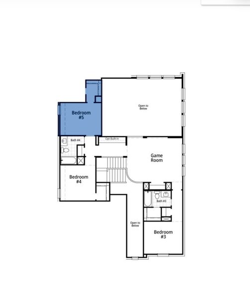 2D floor plan layout of this home in Monterra, Rockwall, TX (Image 3).