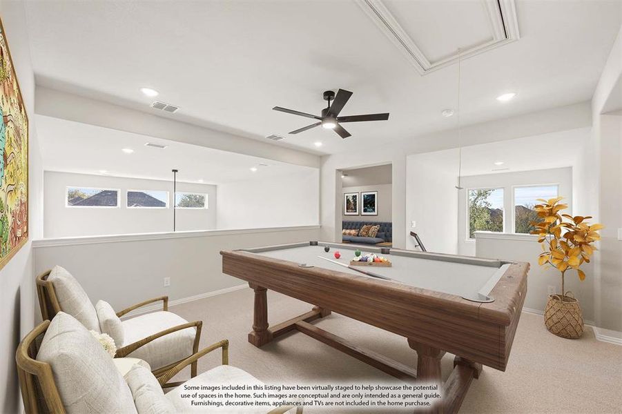 Furnished interior view inside a new home in Sable Creek, Sanger (Image 11).