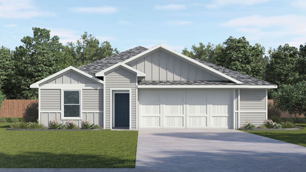 Representative exterior photo of a completed home built from the The Baylor by D.R. Horton in Talavera, Kyle, TX (Image 2).