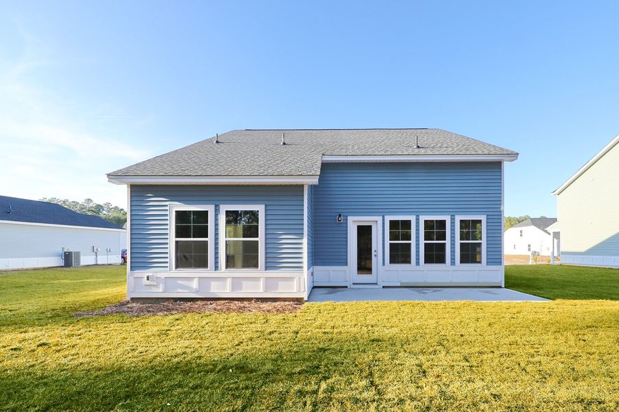 Exterior details and patio area of a home in Hainer Place, Conway (Image 27).