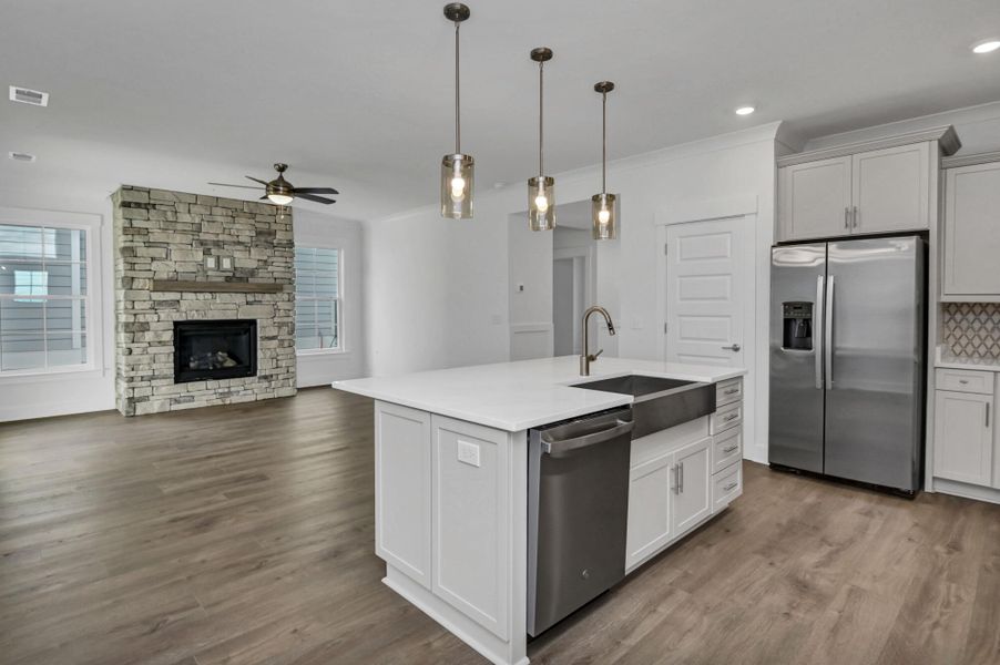 Furnished interior view inside a new home in Clubside Reserve at Summerlake, Lexington (Image 18).