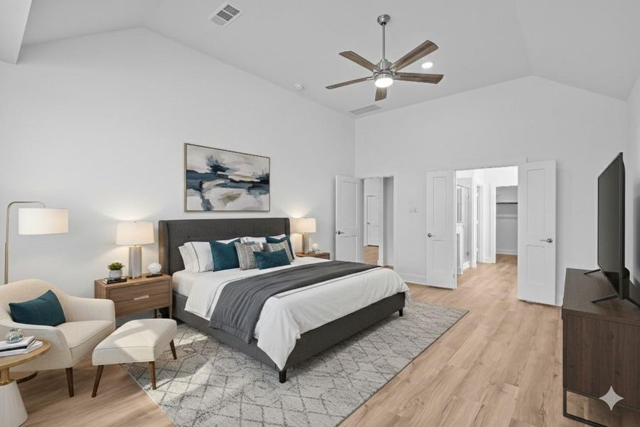 Furnished interior view inside a new home in Sorella, Tomball (Image 12).