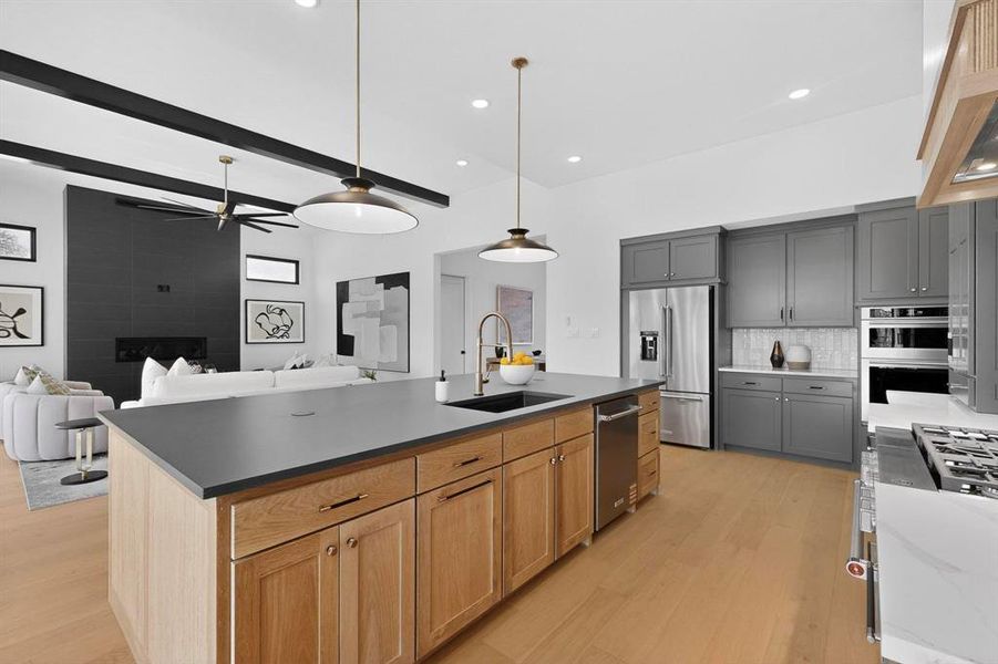 Professional grade appliances and room to create.