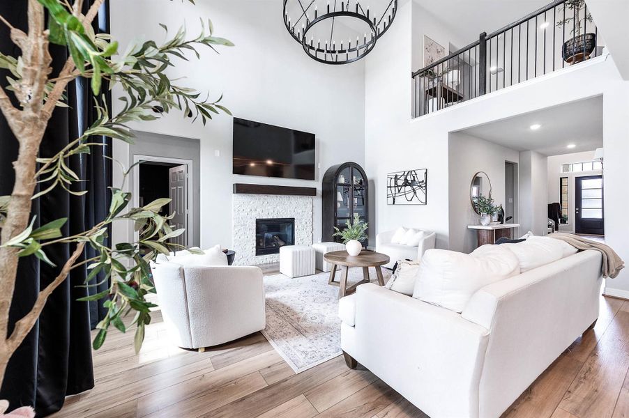 Furnished interior view inside a new home in Sunterra 60ft, Katy (Image 11). Furnished interior view inside a new home in Sunterra 60ft, Katy (Image 11).