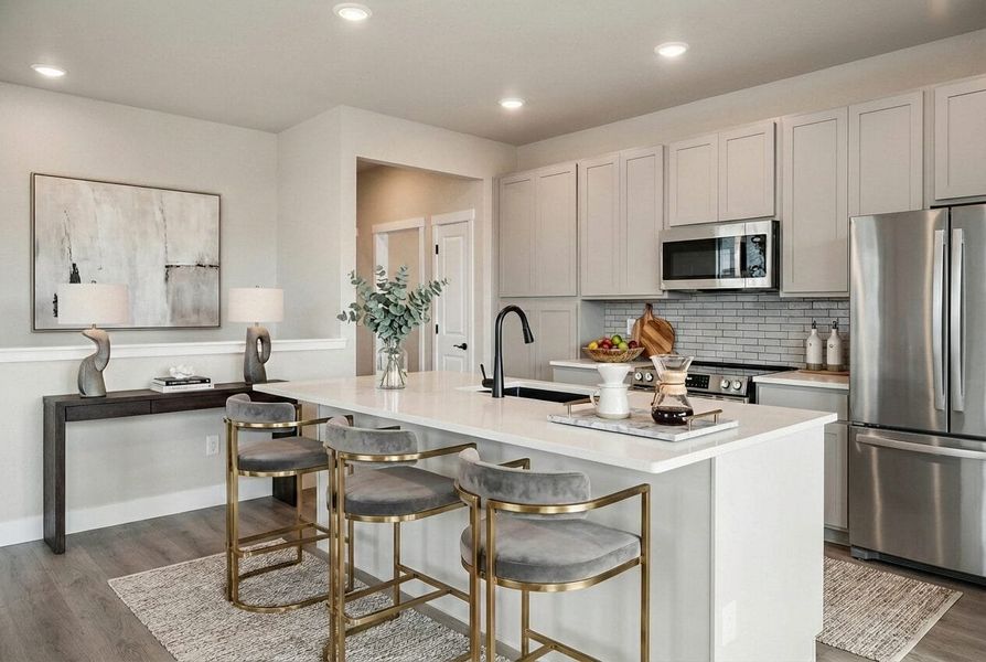 Furnished interior view inside a new home in Trails at Aspen Ridge-3, Colorado Springs (Image 6).