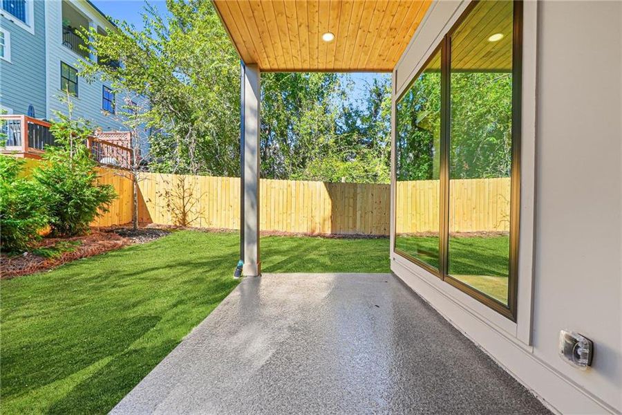 Exterior details and patio area of a home in , Atlanta (Image 27).