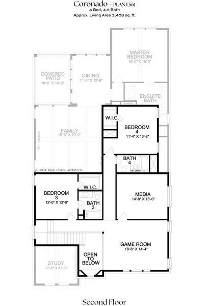 2D floor plan layout for the L561 by Lifestyle Homes in Lexington 55's, Frisco, TX (Image 4). 2D floor plan layout for the L561 by Lifestyle Homes in Lexington 55's, Frisco, TX (Image 4).