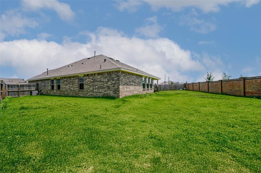 Fully fenced backyard with extended patio area and privacy. Enjoy peaceful views and resort-style amenities in Sunterra, Katy TX. Fully fenced backyard with extended patio area and privacy. Enjoy peaceful views and resort-style amenities in Sunterra, Katy TX.