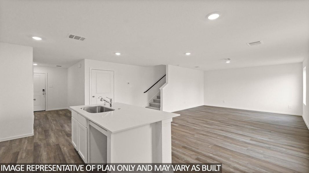 Furnished interior view inside a new home in The Canopies, Splendora (Image 4).