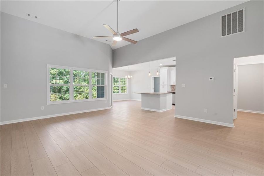 Spacious, unfurnished interior of a new home in , Gray (Image 53).