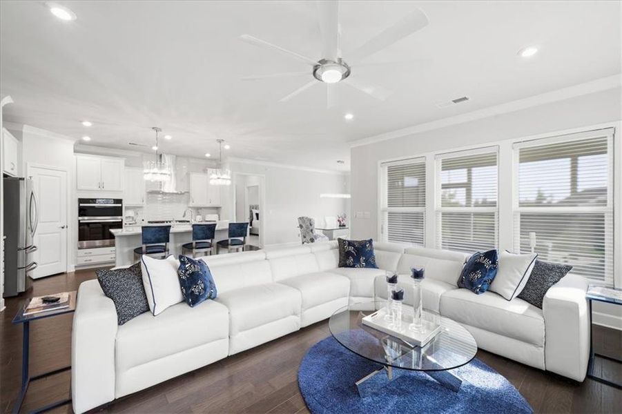 Furnished interior view inside a new home in , Hoschton (Image 12). Furnished interior view inside a new home in , Hoschton (Image 12).