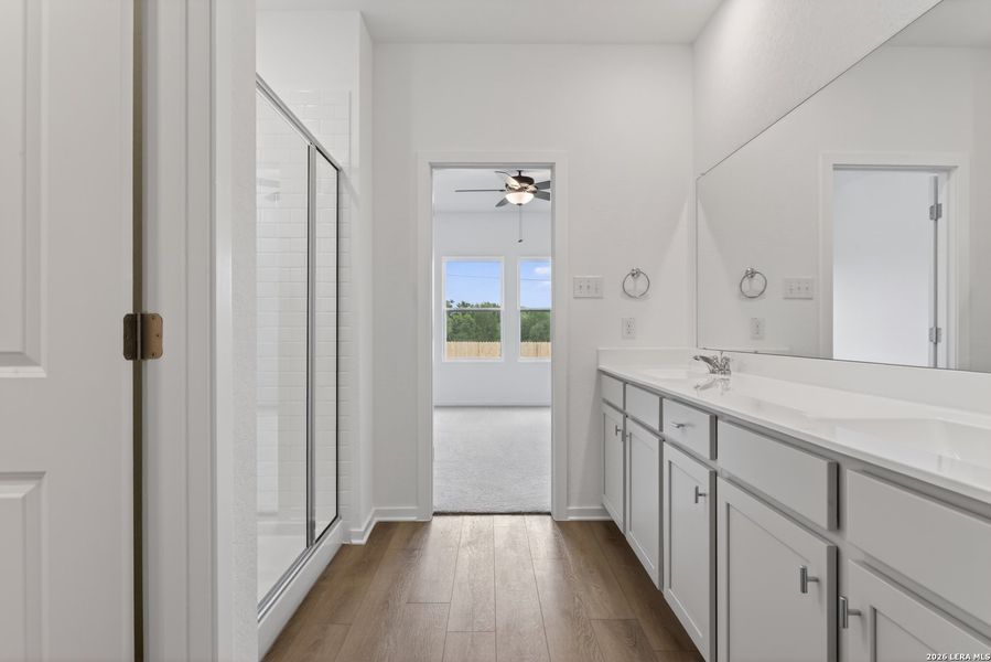 Furnished interior view inside a new home in Hennersby Hollow, San Antonio (Image 7).