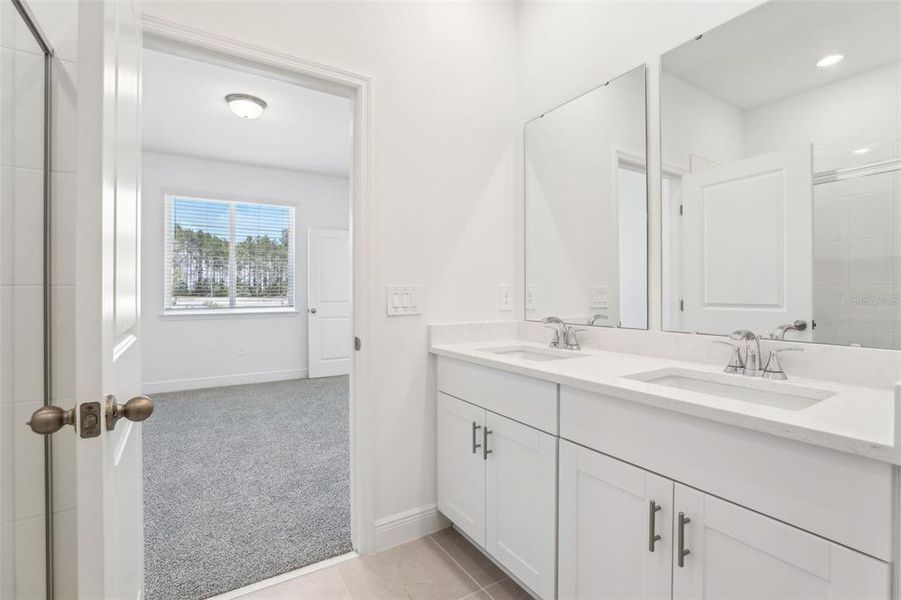 Furnished interior view inside a new home in Cyrene at Minneola - Villas, Minneola (Image 12).