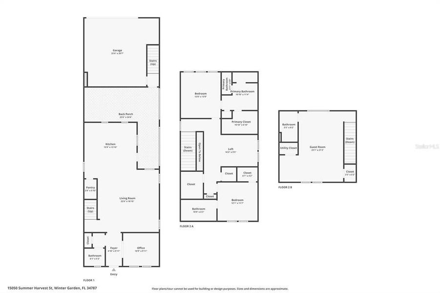 2D floor plan layout of this home in , Winter Garden, FL (Image 7).