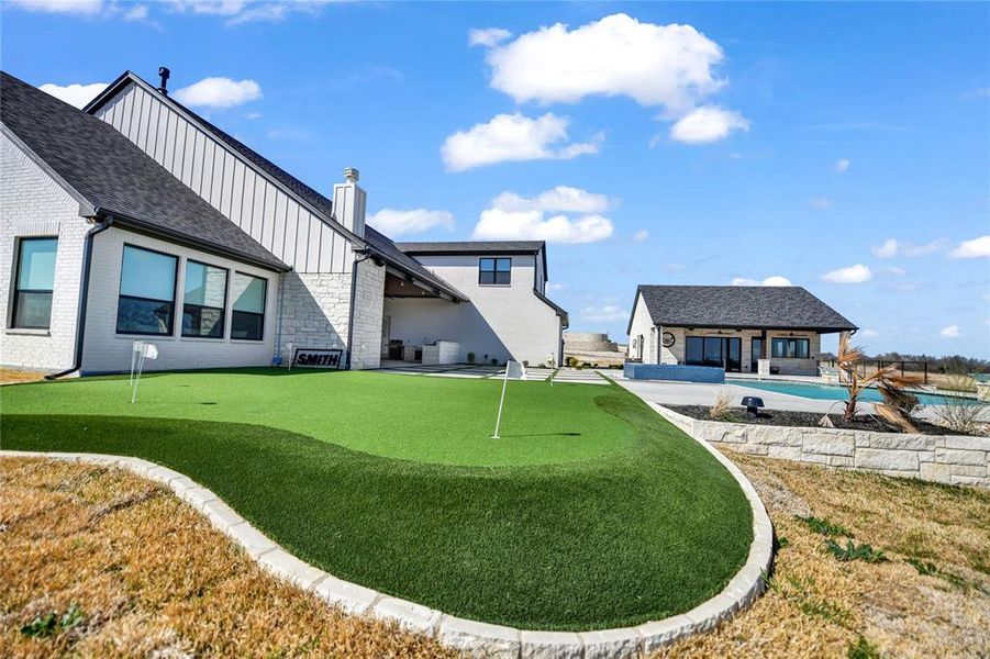 Exterior details and patio area of a home in , Aledo (Image 27).