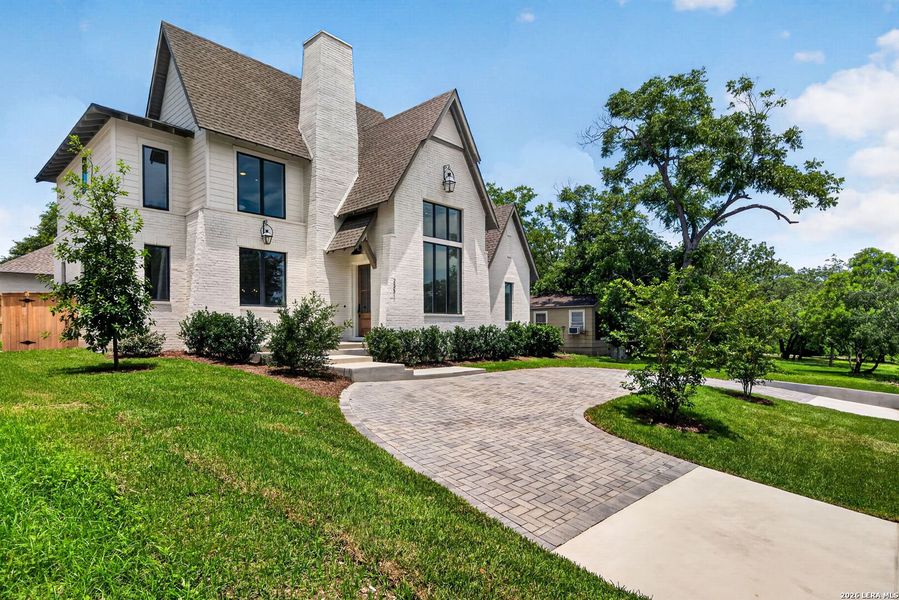 Front exterior of a new home in , Alamo Heights, TX, highlighting curb appeal (Image 26).