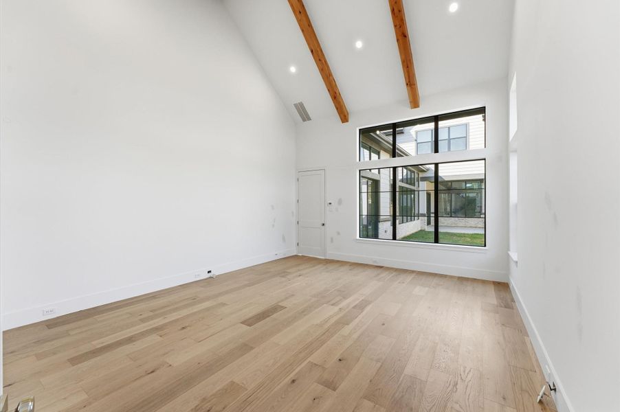 Entrance to the 3 car garage.